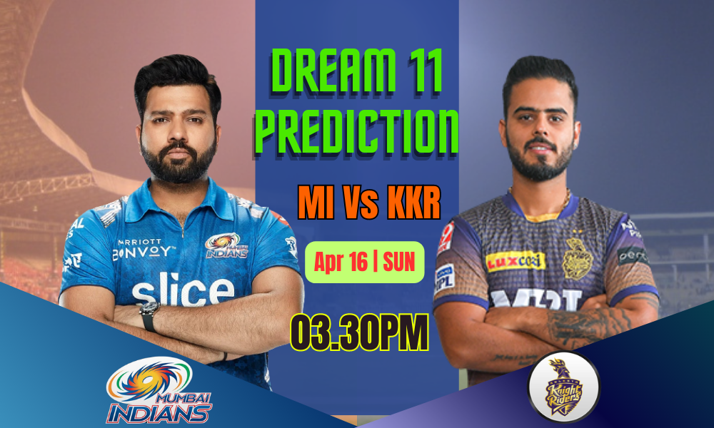 Tata IPL 2023 MI vs KKR Prediction