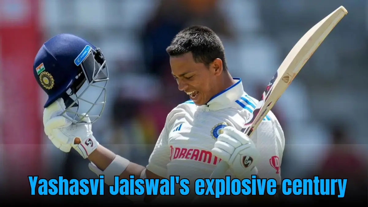 Yashasvi Jaiswal's explosive century